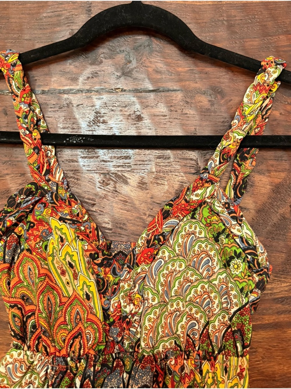 Boho Paisley Maxi Dress - Multicolor - Picture 3 of 5